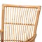 Baxton Studio Rose Modern Bohemian White Fabric Upholstered and Natural Brown Rattan Armchair 203-12634 - alternate 8